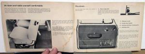 1969 Volkswagen 1600 VW Owners Instruction Manual - Type 3 Squareback & Fastback