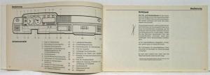 1975 Volkswagen Golf Owners Operating Manual - German Text
