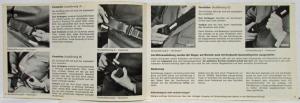 1975 Volkswagen Golf Owners Operating Manual - German Text