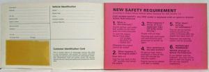 1975 Volkswagen Scirocco Owners Operation and Maintenance Manual