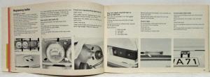 1975 Volkswagen Scirocco Owners Operation and Maintenance Manual