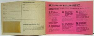 1975 Volkswagen Dasher Owners Operation & Maintenance Manual - 2-Dr 4-Dr Wagon