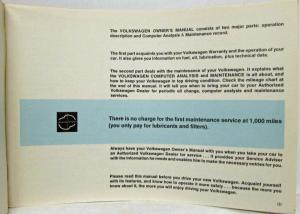 1975 Volkswagen Dasher Owners Operation & Maintenance Manual - 2-Dr 4-Dr Wagon