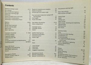1975 Volkswagen Dasher Owners Operation & Maintenance Manual - 2-Dr 4-Dr Wagon