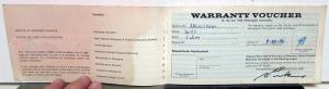 1976 Volkswagen Warranty & Maintenance Manual - Rabbit Scirocco Dasher