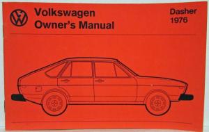 1976 Volkswagen Dasher Owners Manual - Hatchback 4-Dr Wagon