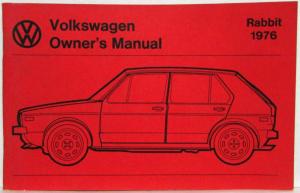 1976 Volkswagen Rabbit Owners Manual - 2-Dr and 4-Dr Hatchback