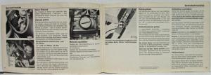 1976 Volkswagen Golf Owners Manual - German Text