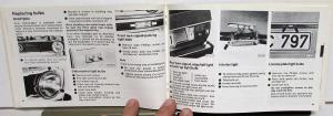 1978 Volkswagen Rabbit Owners Manual