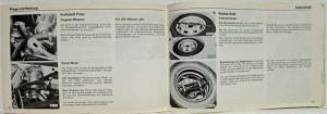 1978 Volkswagen VW Passat Owners Manual - German Text