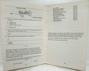 1977 Volkswagen VW Dasher Product Knowledge Booklet for Dealers/Sales Staff