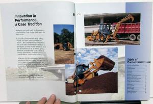 1996 Case 580 Super L Loader/Backhoe Dealer Sales Brochure Features Data Specs