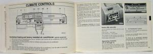 1981 Volkswagen VW Dasher Owners Manual