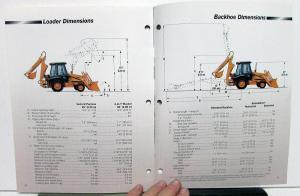 1997 Case 580L Loader/Backhoe Dealer Sales Brochure Features Data Specs