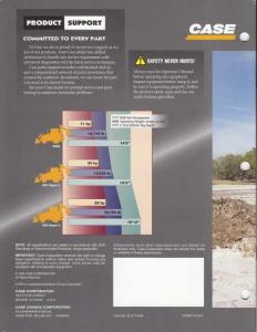 1997 Case 580L Loader/Backhoe Dealer Sales Brochure Features Data Specs