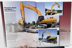 1999 Case 9050B 9060B Excavator Dealer Sales Brochure Features Data Specs