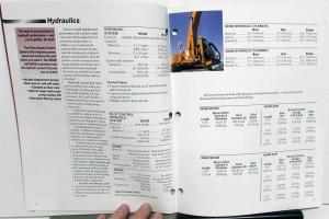 1999 Case 9050B 9060B Excavator Dealer Sales Brochure Features Data Specs