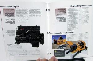 1999 Case 9050B 9060B Excavator Dealer Sales Brochure Features Data Specs