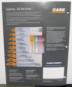 1999 Case 9050B 9060B Excavator Dealer Sales Brochure Features Data Specs