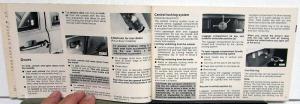 1982 Volkswagen VW Quantum Owners Manual
