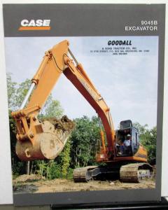 1998 Case 9045B Excavator Dealer Sales Brochure Folder Construction Equipment