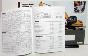 1998 Case 9045B Excavator Dealer Sales Brochure Folder Construction Equipment