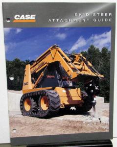 1997 Case Dealer Sales Brochure Skid Steer Attachment Guide Tools Accessories