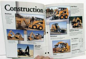 1997 Case Dealer Sales Brochure Skid Steer Attachment Guide Tools Accessories