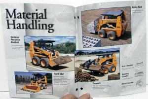 1997 Case Dealer Sales Brochure Skid Steer Attachment Guide Tools Accessories