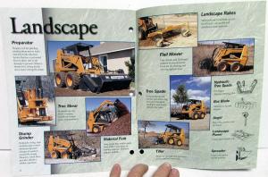 1997 Case Dealer Sales Brochure Skid Steer Attachment Guide Tools Accessories