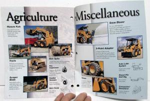 1997 Case Dealer Sales Brochure Skid Steer Attachment Guide Tools Accessories