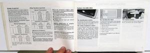 1984 Volkswagen VW Scirocco Owners Manual