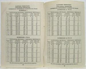 1929 Collision Addendum to the Eastern Rule & Rate Manual for Insuring Autos