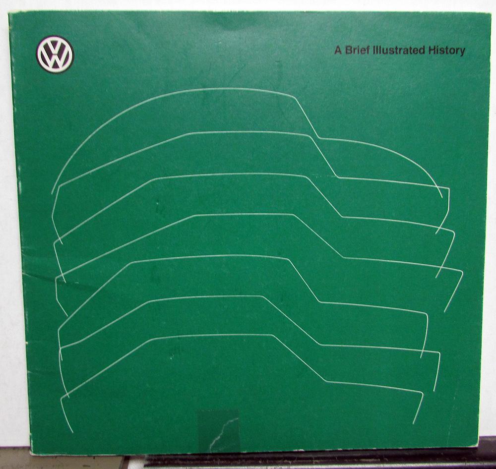 1934-1981 Volkswagen VW A Brief Illustrated History Book - Green Cover