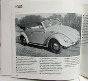 1934-1982 Volkswagen VW History Book - Maroon Cover