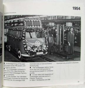 1934-1982 Volkswagen VW History Book - Maroon Cover