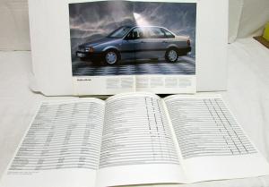 1990 Volkswagen VW Passat Dealer Sales Brochures Set Estate Saloon Specs