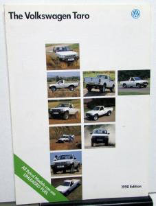 1990 Volkswagen VW Taro Pickup UK Market Dealer Sales Brochure 4X4 4X2
