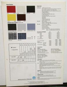 1990 Volkswagen VW Taro Pickup UK Market Dealer Sales Brochure 4X4 4X2