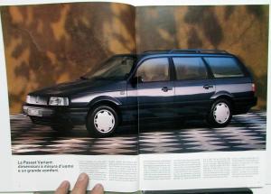 1990 Volkswagen VW Italian Text Foreign Dealer Passat Variant Brochures GT G60