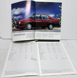 1990 Volkswagen VW Jetta Italian Text Foreign Dealer Sales Brochures & Specs