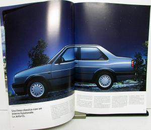 1990 Volkswagen VW Jetta Italian Text Foreign Dealer Sales Brochures & Specs