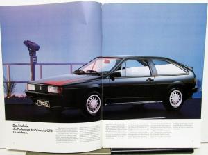 1990 Volkswagen VW Scirocco German Text Foreign Dealer Sales Brochure
