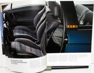 1990 Volkswagen VW Scirocco German Text Foreign Dealer Sales Brochure