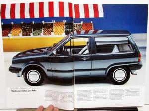 1990 Volkswagen VW Polo German Text Foreign Dealer Sales Brochure GT Coupe