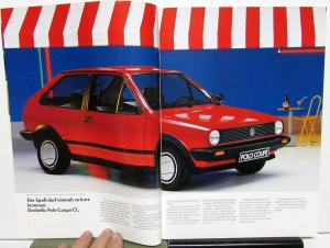 1990 Volkswagen VW Polo German Text Foreign Dealer Sales Brochure GT Coupe