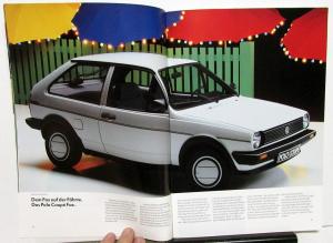 1990 Volkswagen VW Polo German Text Foreign Dealer Sales Brochure GT Coupe