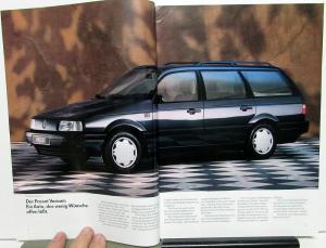 Pair 1990 Volkswagen VW Passat German Text Foreign Dealer Sales Brochures GT G60