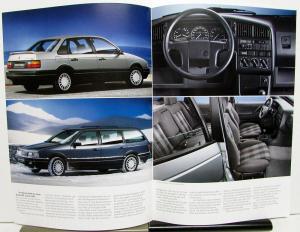 Pair 1990 Volkswagen VW Passat German Text Foreign Dealer Sales Brochures GT G60