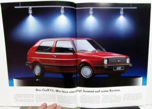 1989 Volkswagen VW Full Line German Text Foreign Dealer Sales Portfolio Set